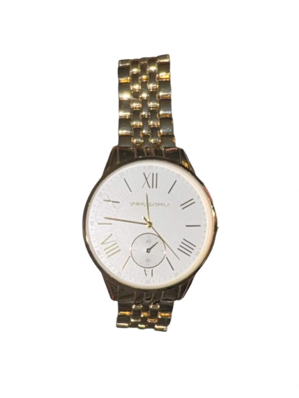 Gold Tone Classic Analog Watch - Roman Numerals